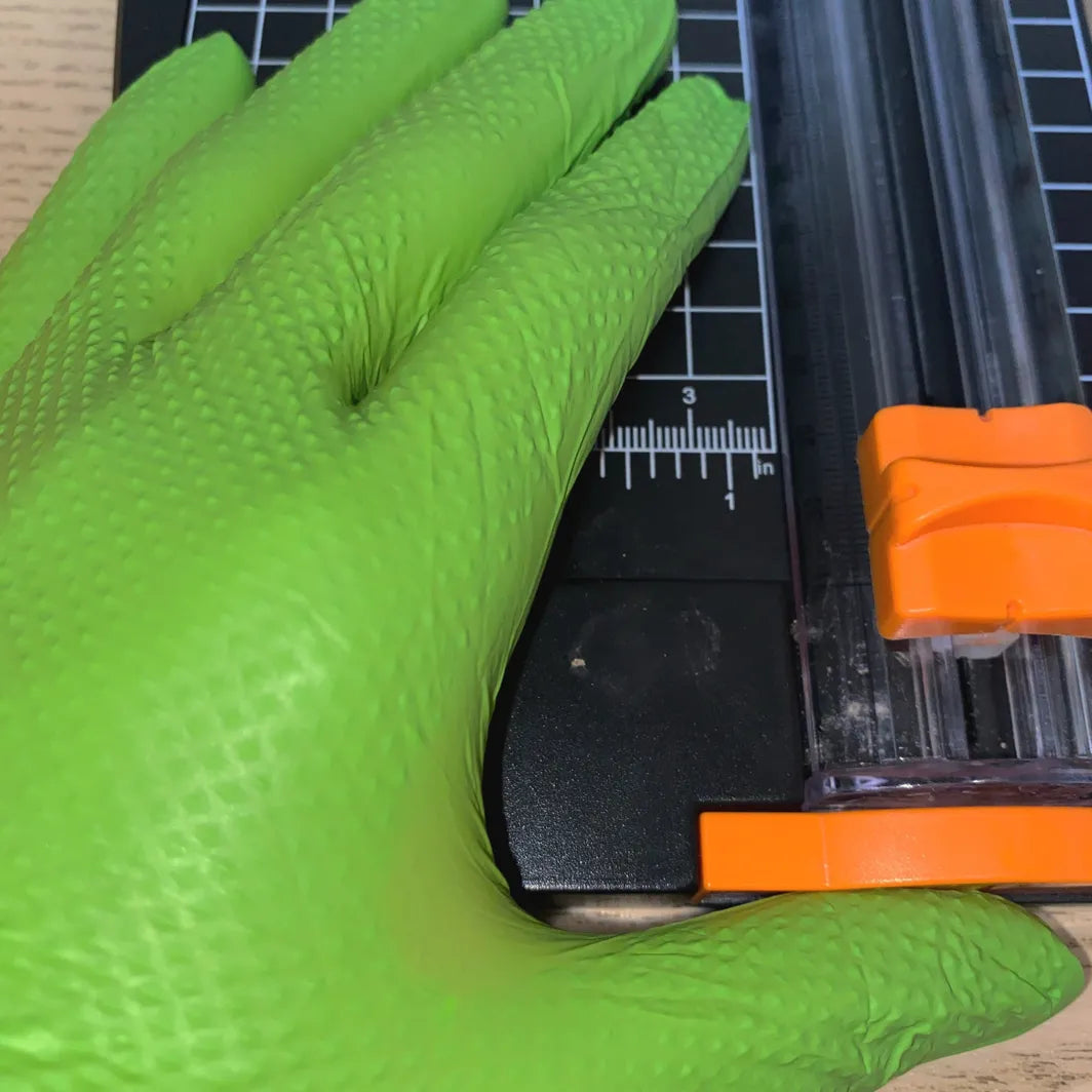Eagle Diamond Textured Nitrile Gloves – Latex-Free, Powder-Free (Black, Green, Orange, 6 Mil) for Food, Medical, and Industrial Use