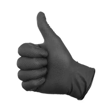 Eagle Diamond Textured Nitrile Gloves – Latex-Free, Powder-Free (Black, Green, Orange, 6 Mil) for Food, Medical, and Industrial Use
