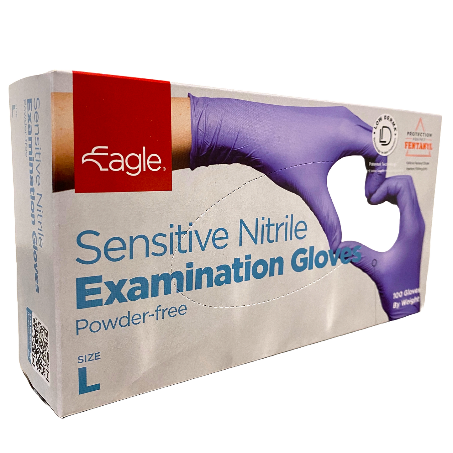 Eagle Sensitive Nitrile Exam Gloves – 4 Mil, Latex-Free & Powder-Free (Blue)