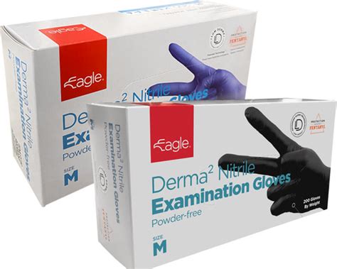 Eagle Derma² Exam Gloves – 3 Mil | Latex-Free, Powder-Free | Medical & Industrial Use