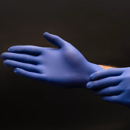 Eagle Sensitive Nitrile Exam Gloves – Latex-Free, Powder-Free (Blue, 4 Mil) for Medical, Food, and Industrial Use